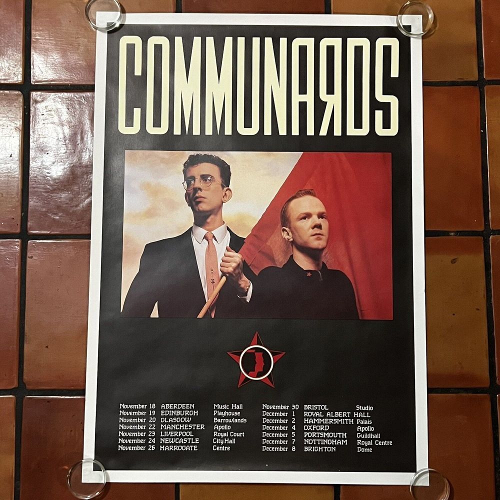 1986 Communards Jimmy Somerville Poster Original Vintage UK‎ Winter Tour 25x35"